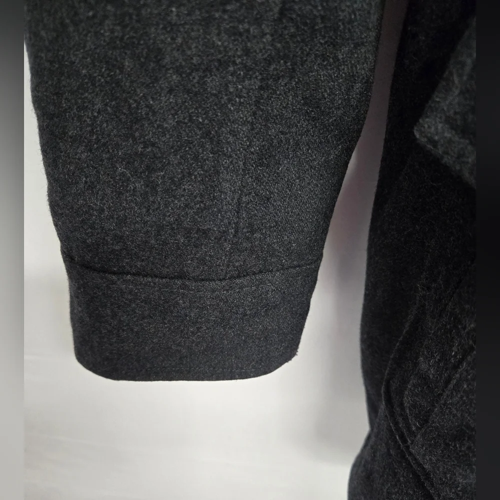 New York & Co XL Wool Blend Pea Coat Charcoal Grey Heavy Winter